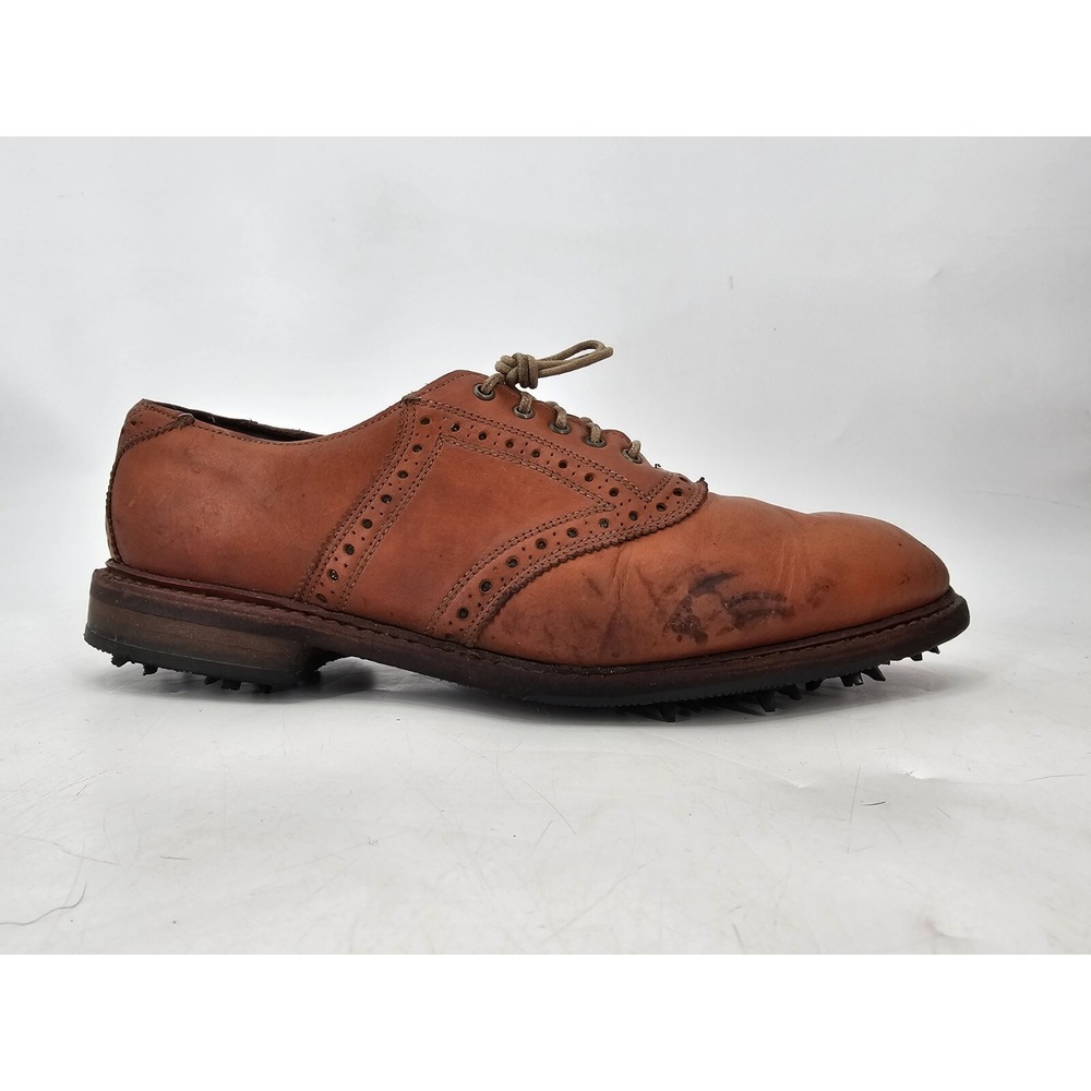 Allen Edmonds First Cut Golf Shoes Leather Walnut Honors Collection Mens 8